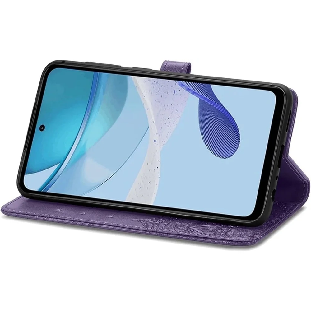 3-in-1 Phone Case In Purple For iPhone 15 Plus